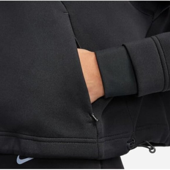 Nike Dri-FIT Prima 1/2 Zip Training Top Size XL in Black  Kangaroo Pocket - Picture 4 of 4
